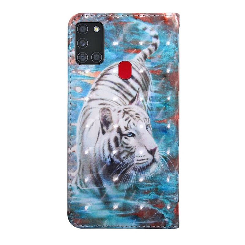 Kotelot Samsung Galaxy A21s Tiger In The Water