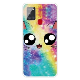 Kuori Samsung Galaxy A21s Cat Cartoon