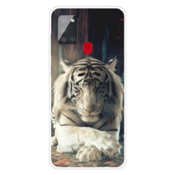 Kuori Samsung Galaxy A21s Flexible Tiger