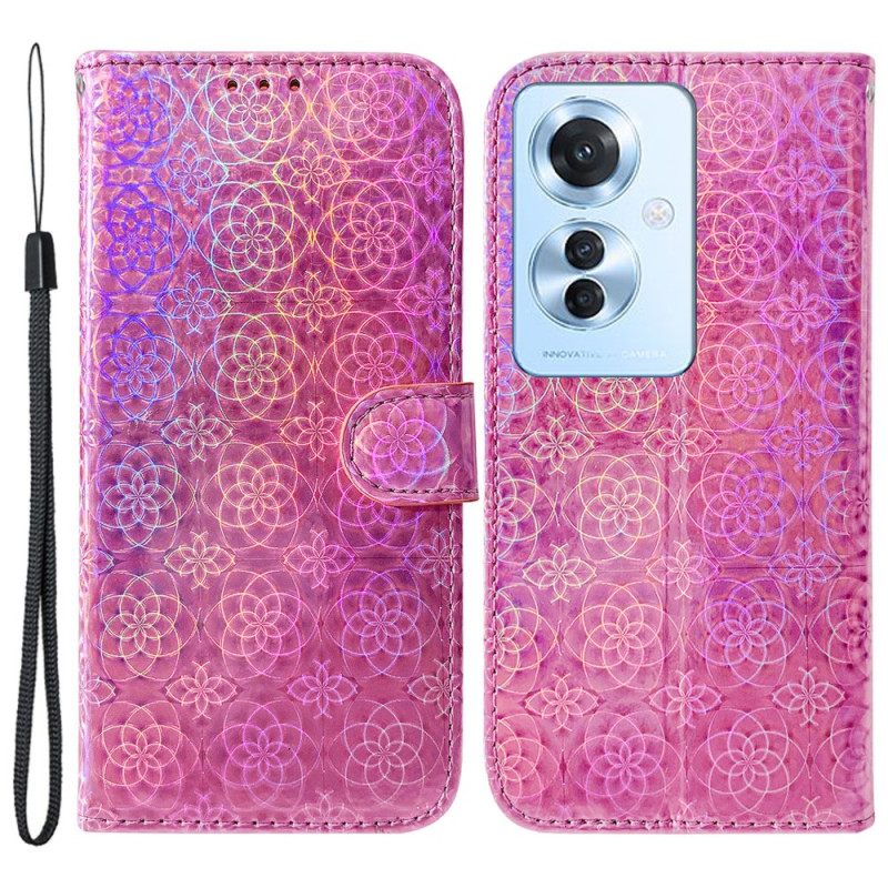 Kotelot Oppo Reno 11f 5g Strappy Disco -tyyli Suojakuori