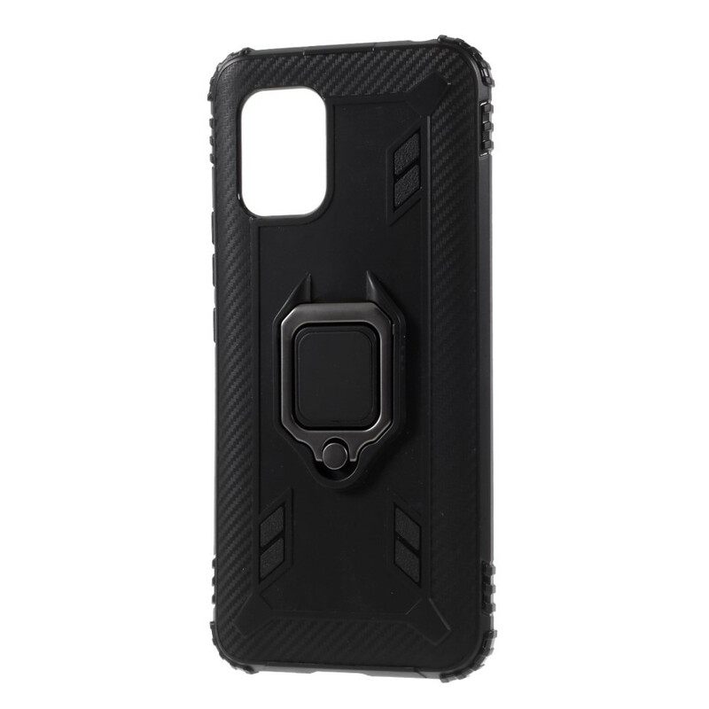 Case Xiaomi Mi 10 Lite Ring And Style Carbon Fiber