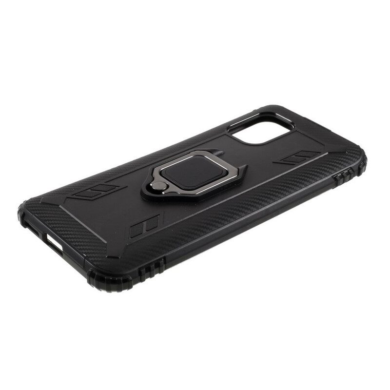 Case Xiaomi Mi 10 Lite Ring And Style Carbon Fiber