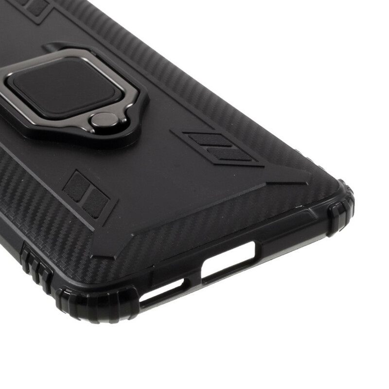 Case Xiaomi Mi 10 Lite Ring And Style Carbon Fiber