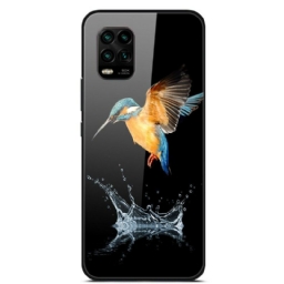 Case Xiaomi Mi 10 Lite Tempered Glass Bird Crown