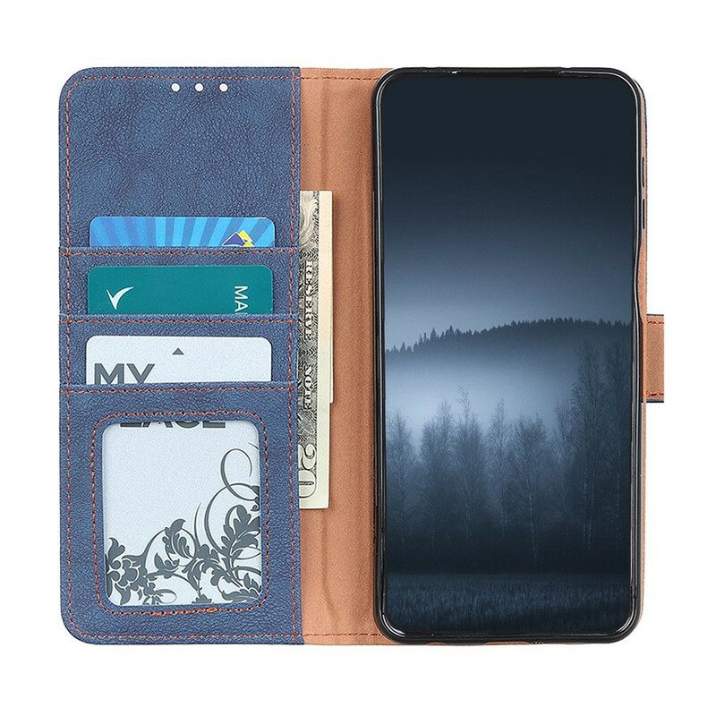 Kotelot Xiaomi Mi 10 Lite Faux Leather Split Retro Khazneh