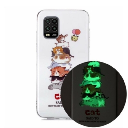 Kuori Xiaomi Mi 10 Lite Cats Fluorescent