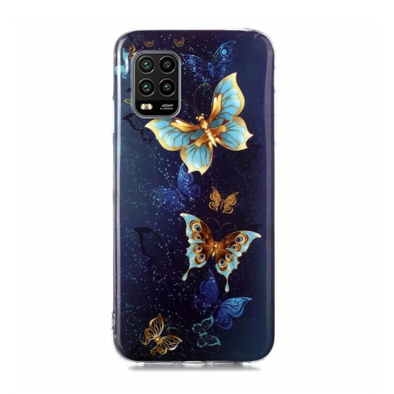 Kuori Xiaomi Mi 10 Lite Fluorescent Butterfly Sarja