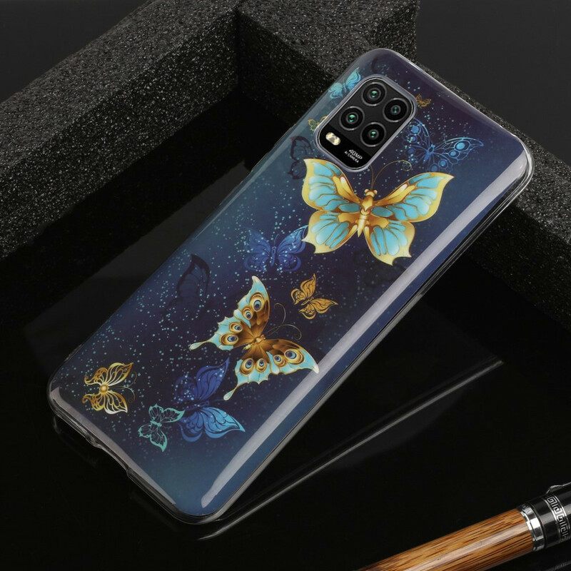 Kuori Xiaomi Mi 10 Lite Fluorescent Butterfly Sarja