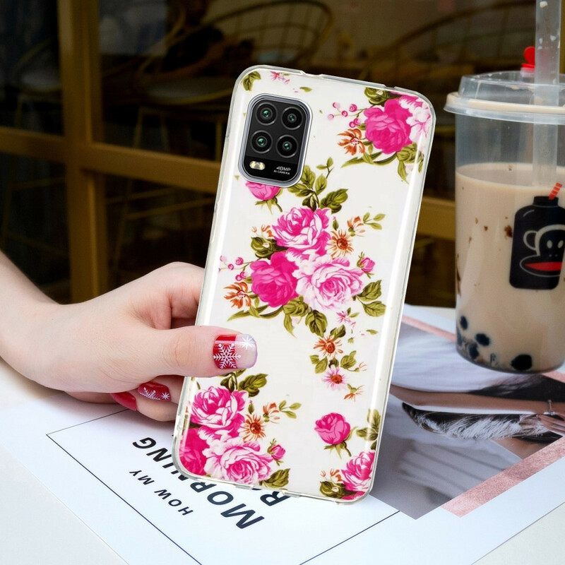 Kuori Xiaomi Mi 10 Lite Fluorescent Liberty Flowers