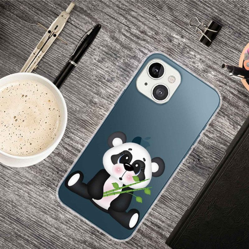 Case iPhone 14 Plus Transparent Sad Panda