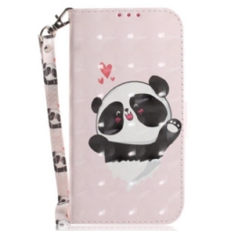 Kotelot Xiaomi 12 / 12X Suojaketju Kuori Panda Love With Lanyard