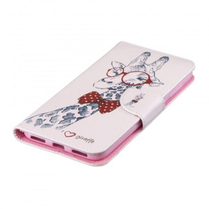 Flip Case Huawei Y7 2019 Brainy Giraffe