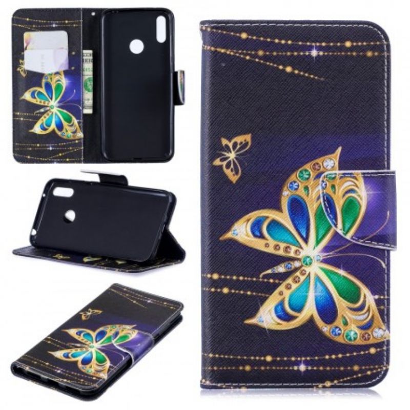 Kotelot Huawei Y7 2019 Magic Butterfly