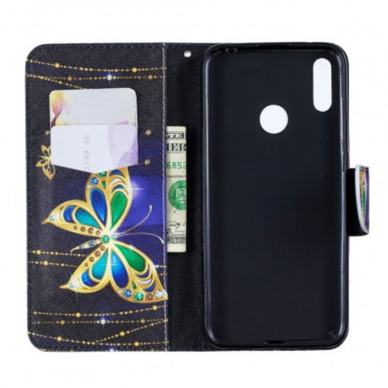 Kotelot Huawei Y7 2019 Magic Butterfly