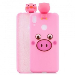 Kuori Huawei Y7 2019 Funny Pig 3d