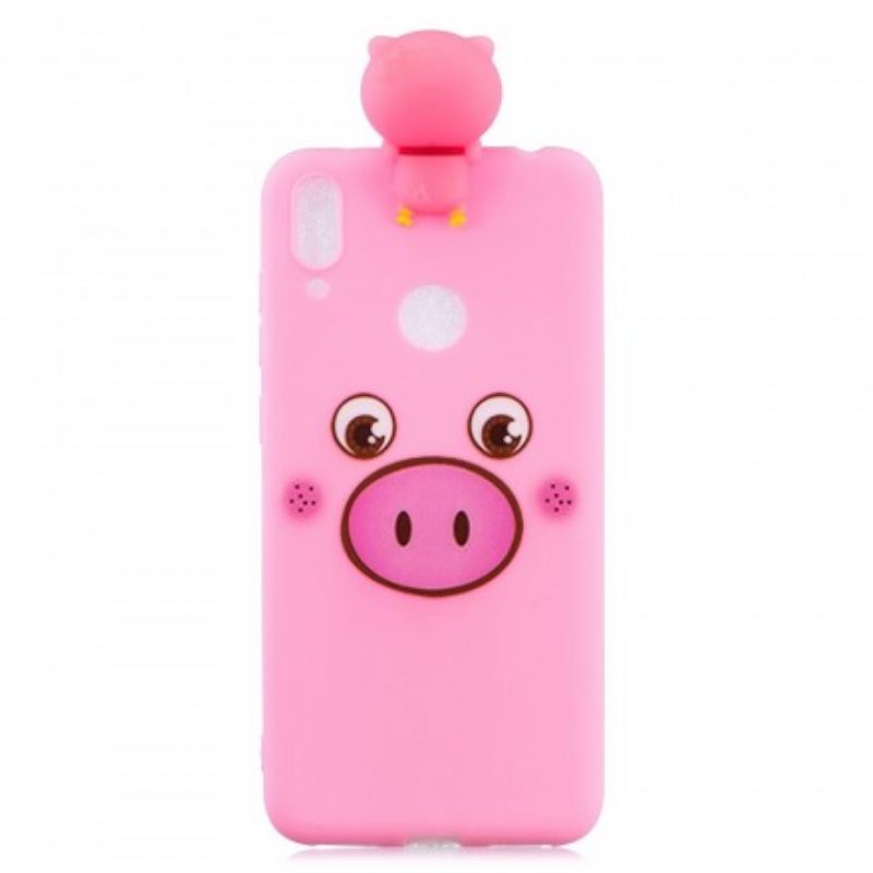 Kuori Huawei Y7 2019 Funny Pig 3d