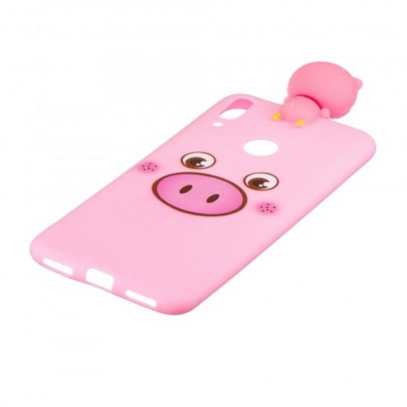 Kuori Huawei Y7 2019 Funny Pig 3d