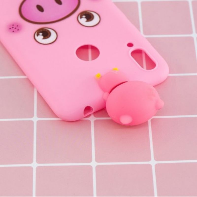 Kuori Huawei Y7 2019 Funny Pig 3d