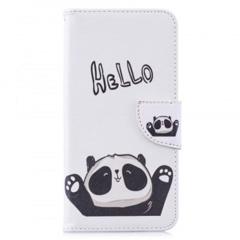 Nahkakotelo Huawei Y7 2019 Hei Panda