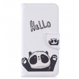 Nahkakotelo Huawei Y7 2019 Hei Panda