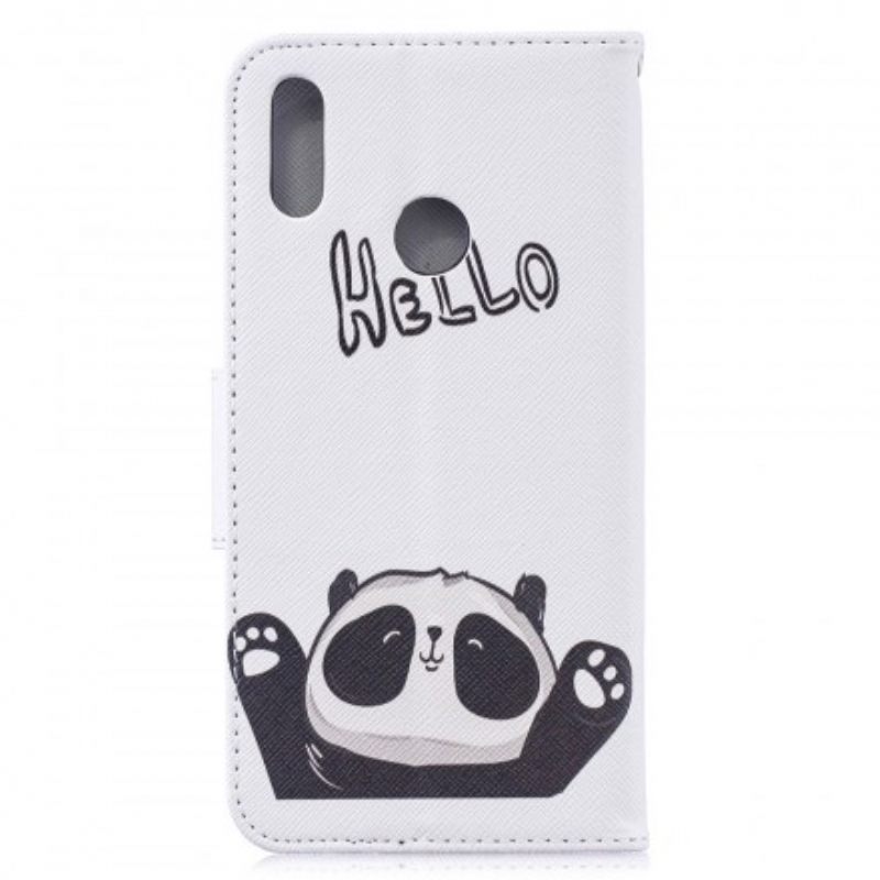 Nahkakotelo Huawei Y7 2019 Hei Panda