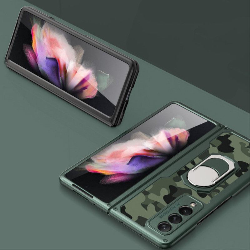 Case Samsung Galaxy Z Fold 3 5G Camouflage Ring-support Gkk