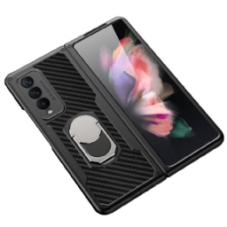 Case Samsung Galaxy Z Fold 3 5G Carbon Fiber Ring Tuki Gkk