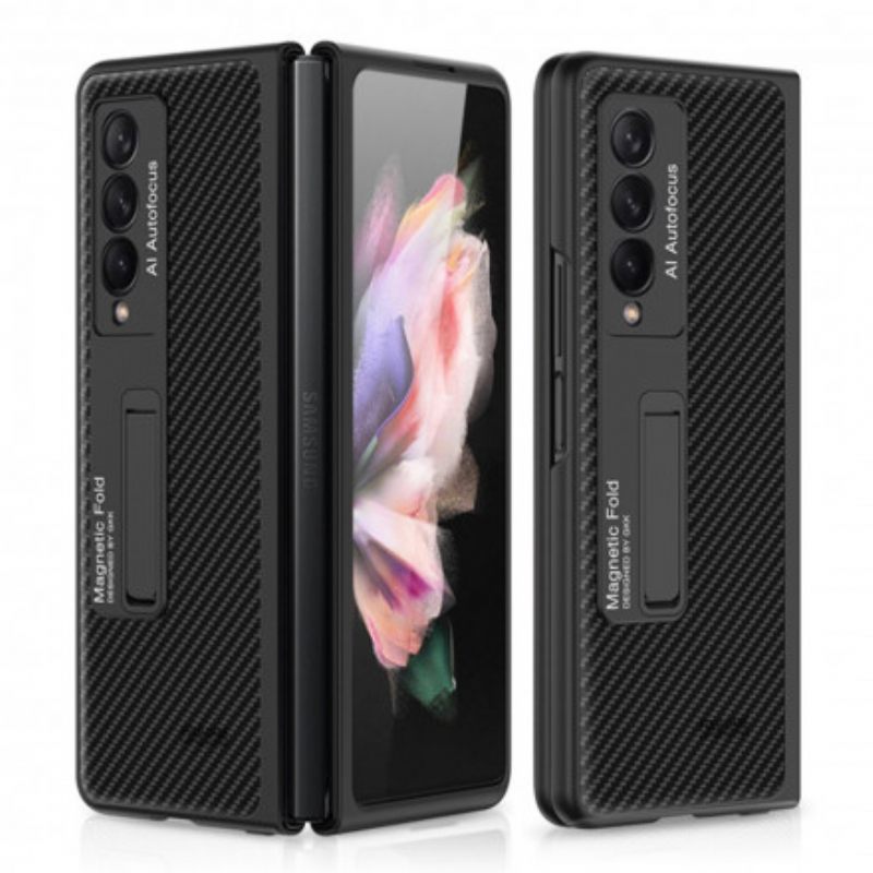 Case Samsung Galaxy Z Fold 3 5G Carbon Fiber Support Gkk