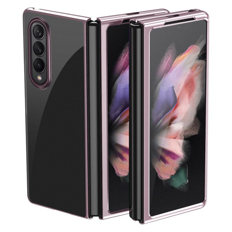 Case Samsung Galaxy Z Fold 3 5G Clear Metal Style Reunat