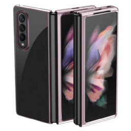 Case Samsung Galaxy Z Fold 3 5G Clear Metal Style Reunat