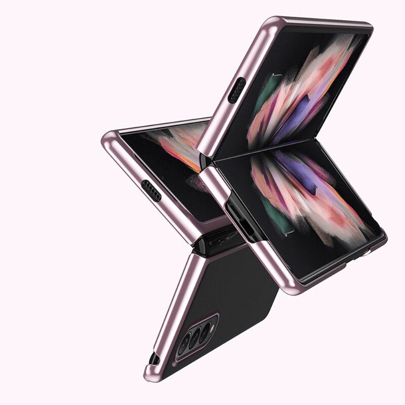 Case Samsung Galaxy Z Fold 3 5G Clear Metal Style Reunat