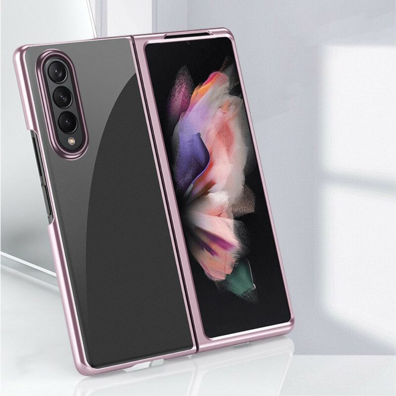 Case Samsung Galaxy Z Fold 3 5G Clear Metal Style Reunat