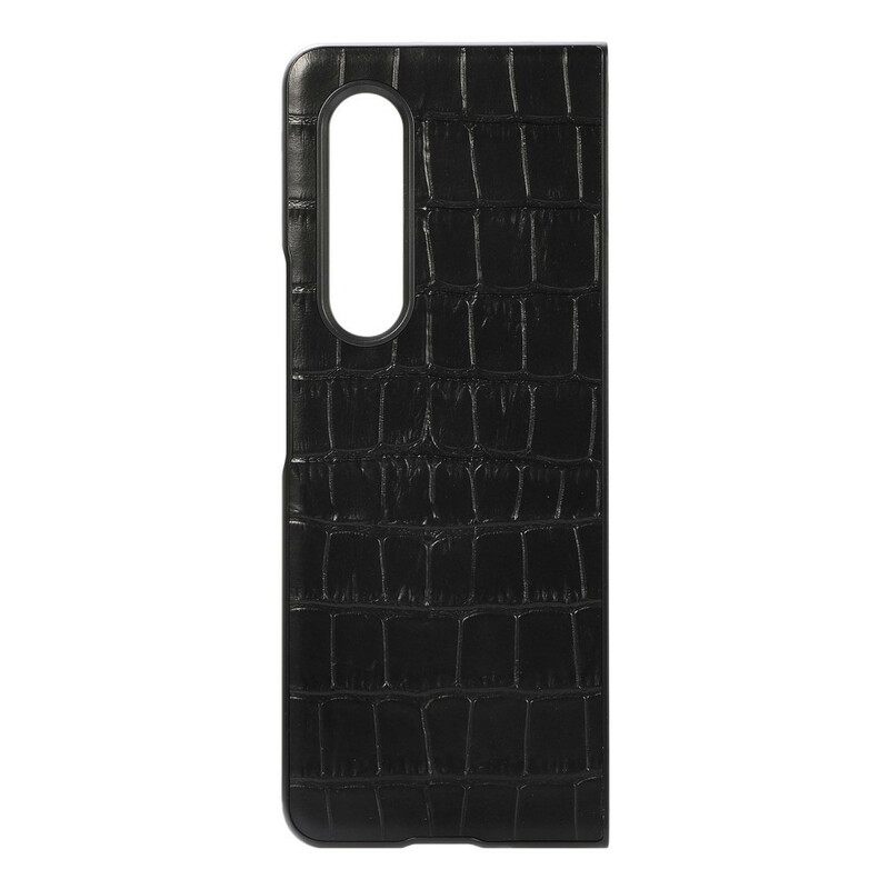 Case Samsung Galaxy Z Fold 3 5G Crocodile Aitoa Nahkaa