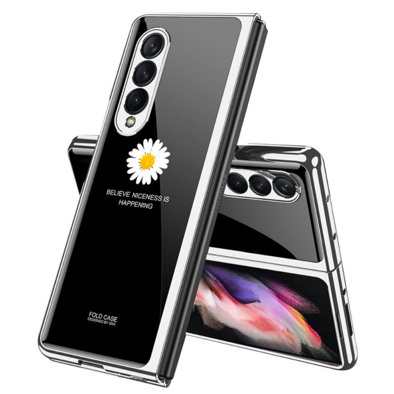 Case Samsung Galaxy Z Fold 3 5G Daisy Tempered Glass Gkk