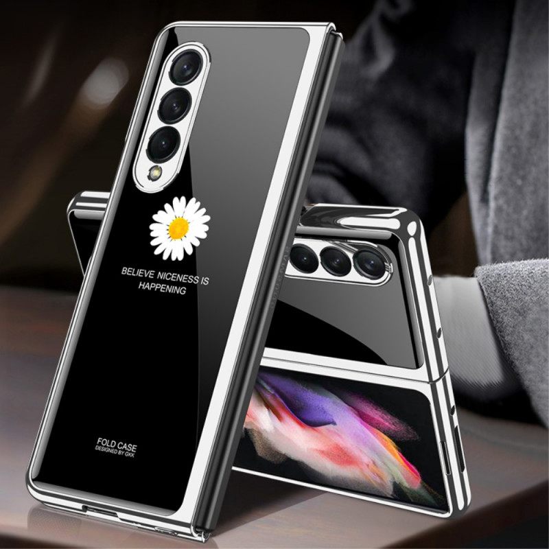 Case Samsung Galaxy Z Fold 3 5G Daisy Tempered Glass Gkk