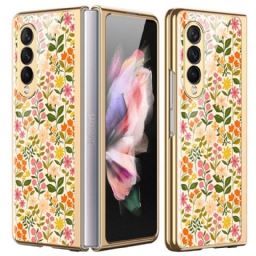 Case Samsung Galaxy Z Fold 3 5G Floral Tempered Glass