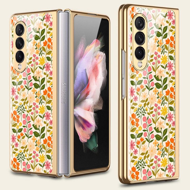 Case Samsung Galaxy Z Fold 3 5G Floral Tempered Glass