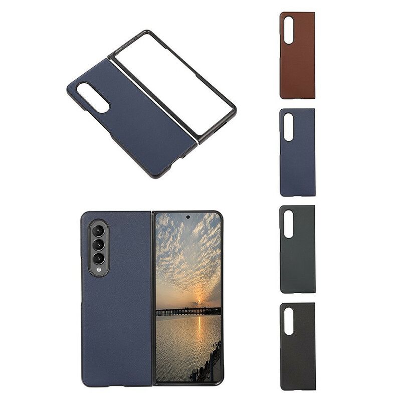 Case Samsung Galaxy Z Fold 3 5G Genuine Leather Design