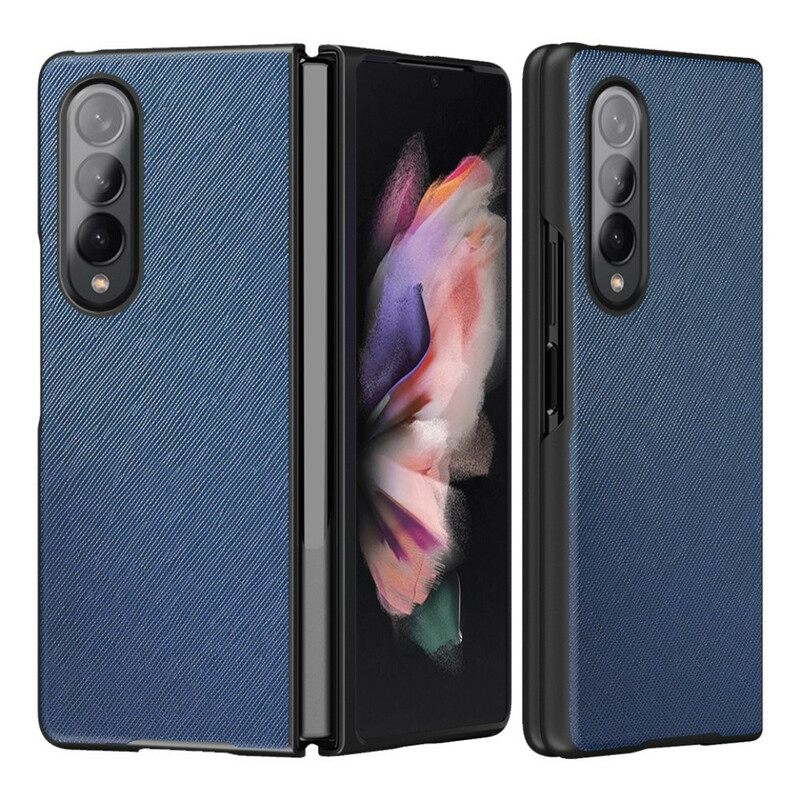 Case Samsung Galaxy Z Fold 3 5G Kuvioitu Nahka