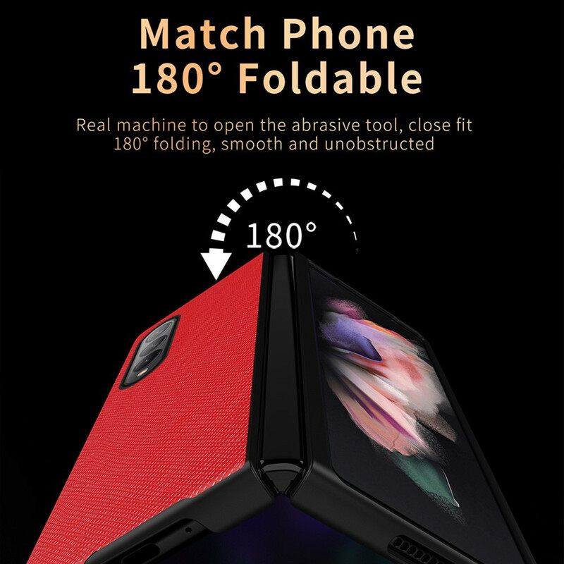 Case Samsung Galaxy Z Fold 3 5G Kuvioitu Nahka