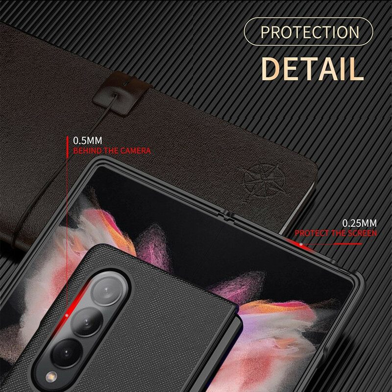 Case Samsung Galaxy Z Fold 3 5G Kuvioitu Nahka