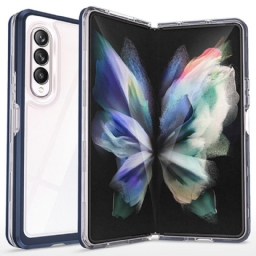 Case Samsung Galaxy Z Fold 3 5G Läpinäkyvät Hybridiväriset Reunat