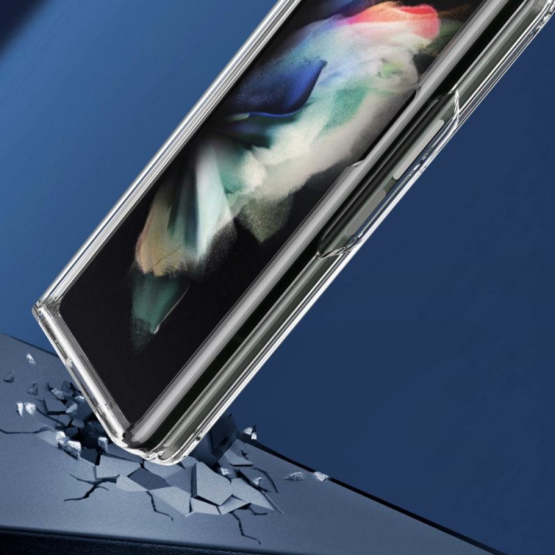 Case Samsung Galaxy Z Fold 3 5G Läpinäkyvät Värilliset Reunat