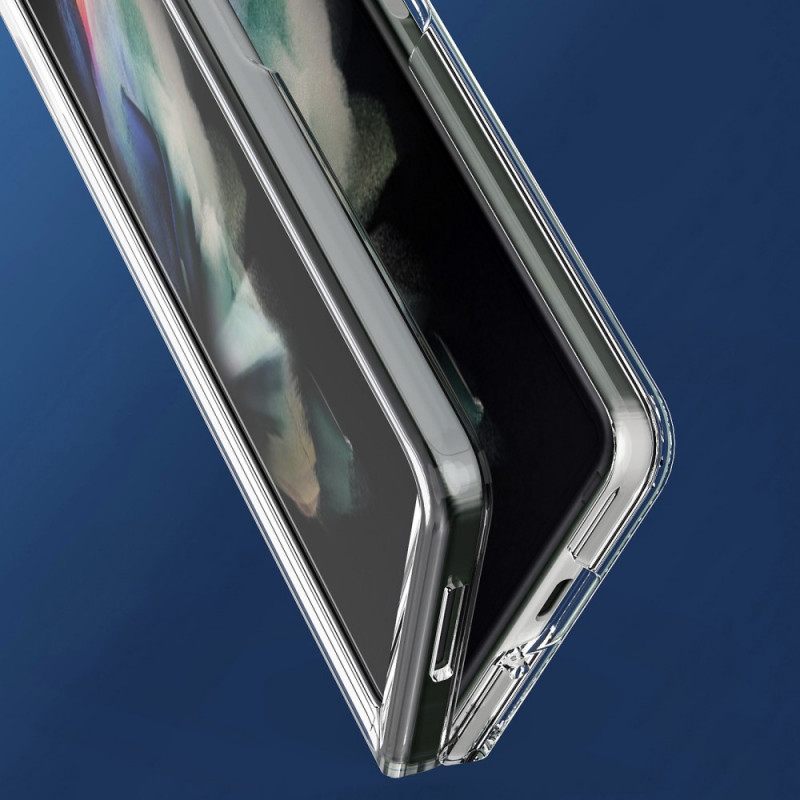 Case Samsung Galaxy Z Fold 3 5G Läpinäkyvät Värilliset Reunat