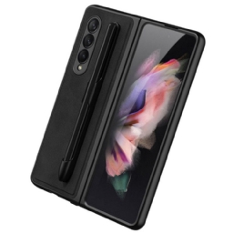 Case Samsung Galaxy Z Fold 3 5G Nahkaefektikynäteline Gkk