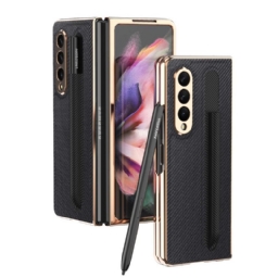 Case Samsung Galaxy Z Fold 3 5G Suojakuori Näytönsuoja Ja Kynäteline