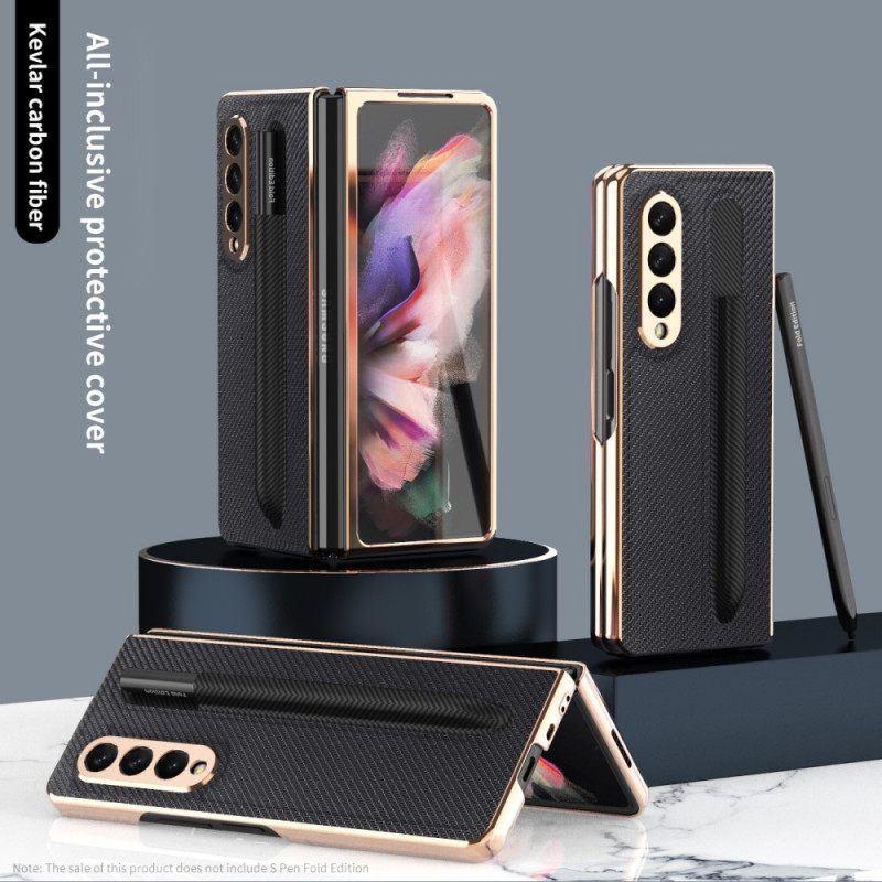 Case Samsung Galaxy Z Fold 3 5G Suojakuori Näytönsuoja Ja Kynäteline