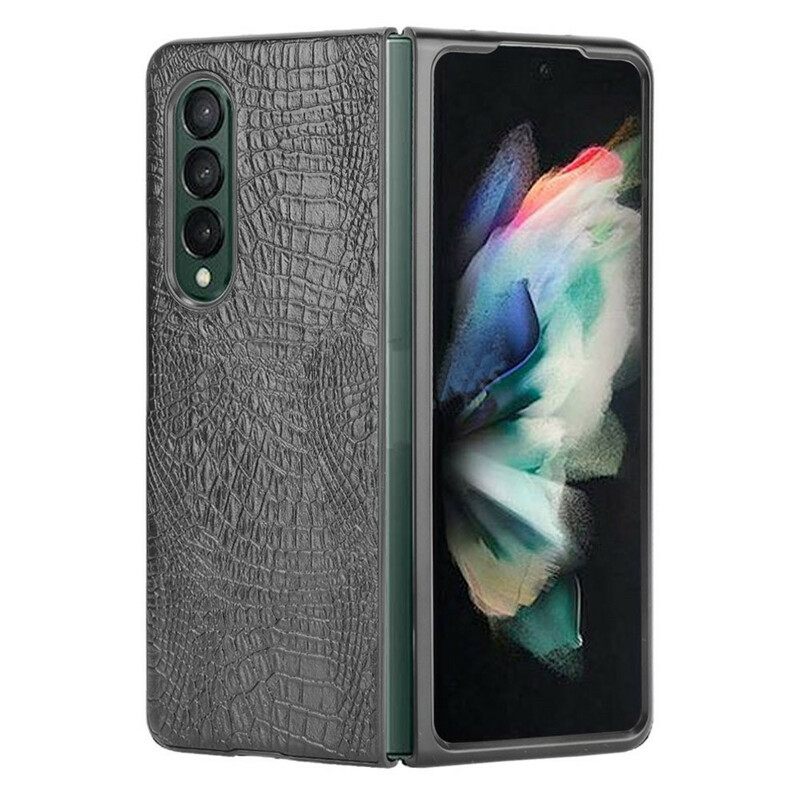 Case Samsung Galaxy Z Fold 3 5G Tekokrokotiilinahka