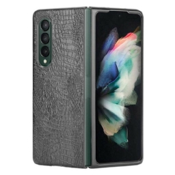 Case Samsung Galaxy Z Fold 3 5G Tekokrokotiilinahka