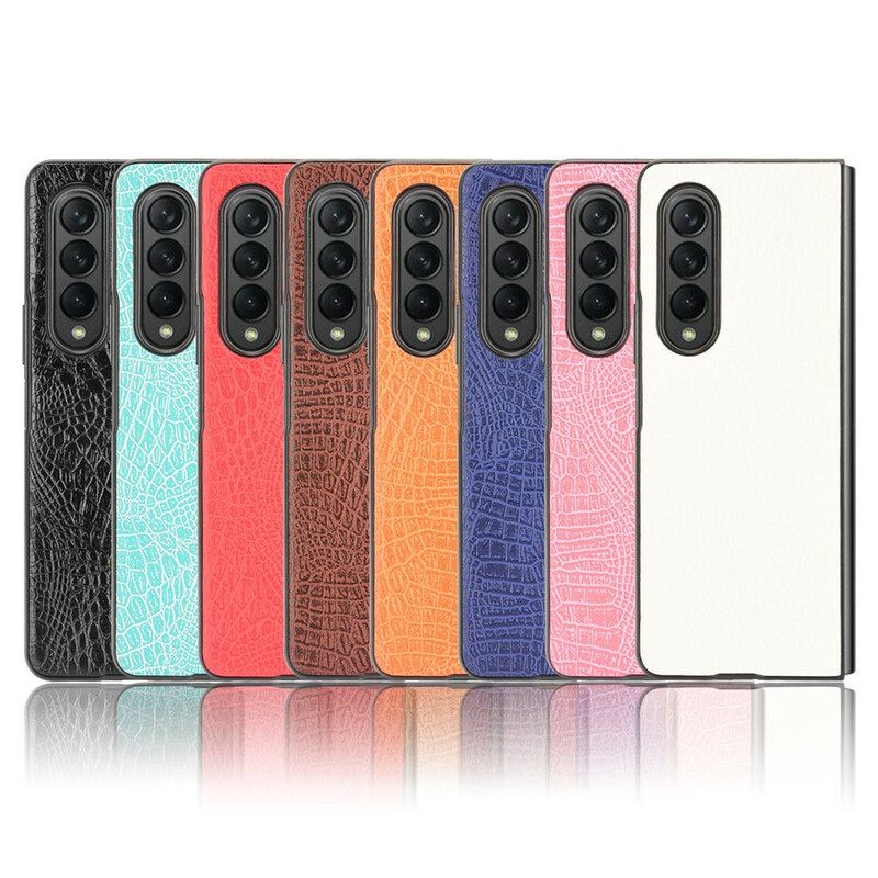 Case Samsung Galaxy Z Fold 3 5G Tekokrokotiilinahka